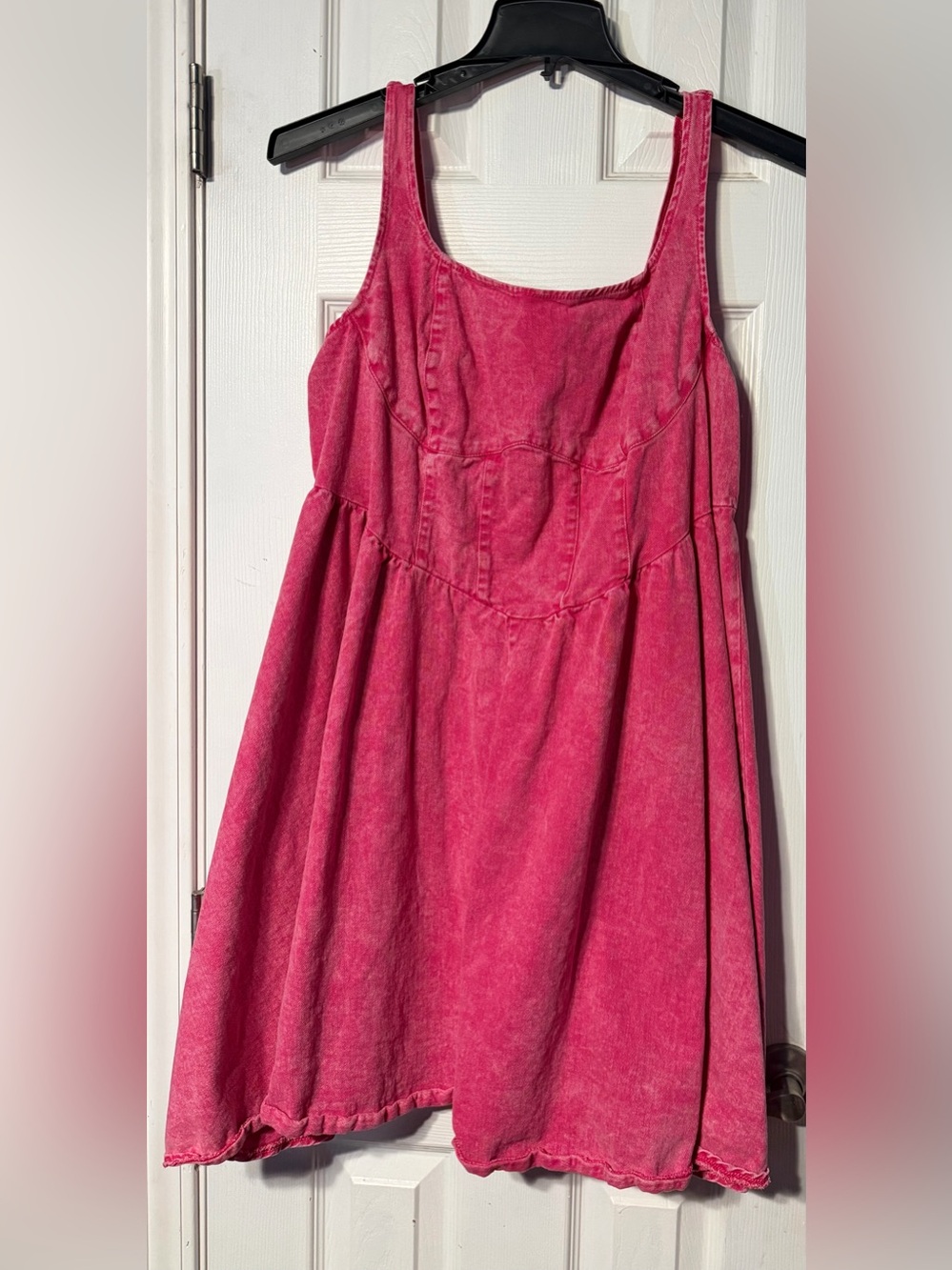 SHEIN Women’s Pink Sleeveless Denim Summer Dress 2XL
